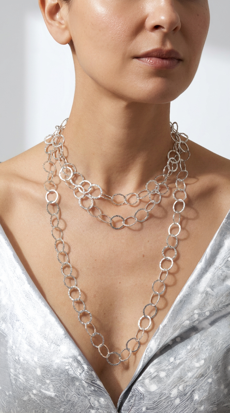 The Endless Hammered Loop Necklace