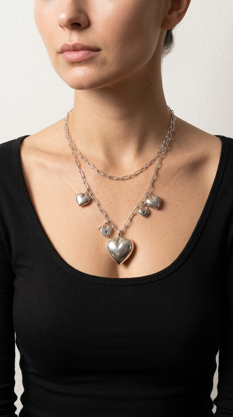 The "Full of Love" Puffed Heart Necklace
