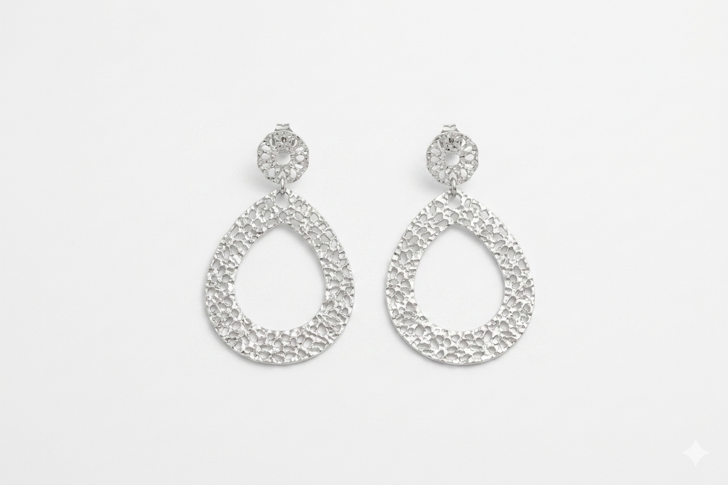 The Sea Foam Textured Teardrops