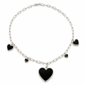 Noir Love Charm Necklace