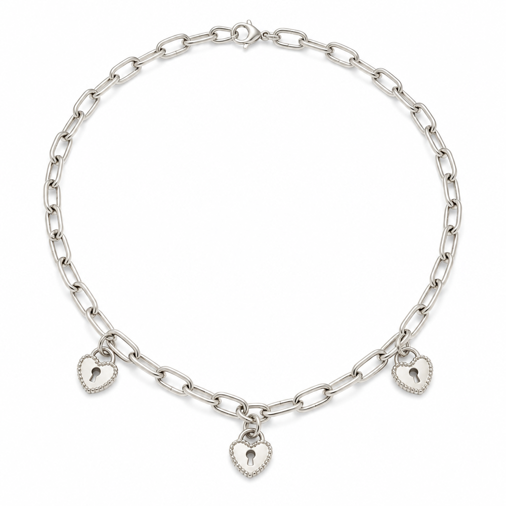 Love Lock Silver Chain
