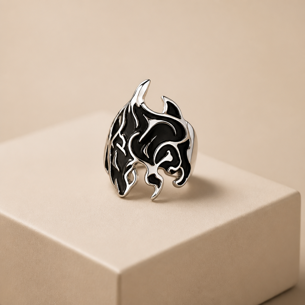 Fire Flame Pinky Ring