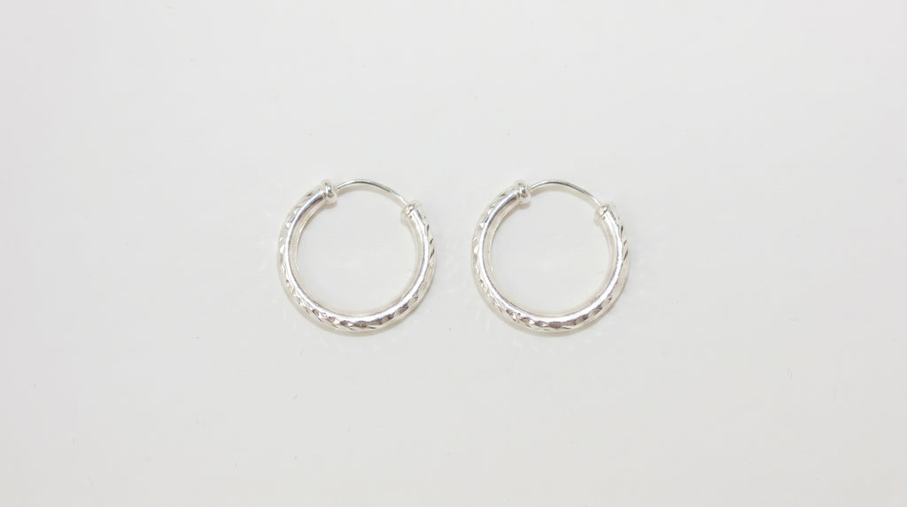 The Timeless Diamond-Cut Hoops