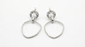 The Raw Texture Geometric Drop Earrings
