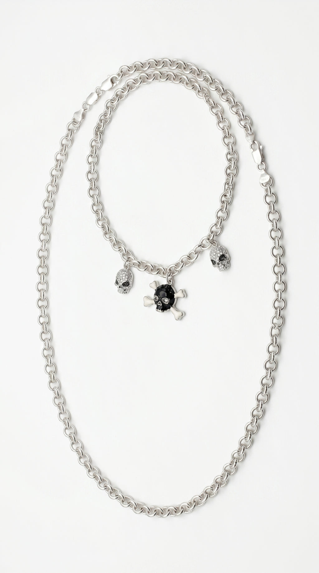 The Rebel Spirit Skull Charm Necklace
