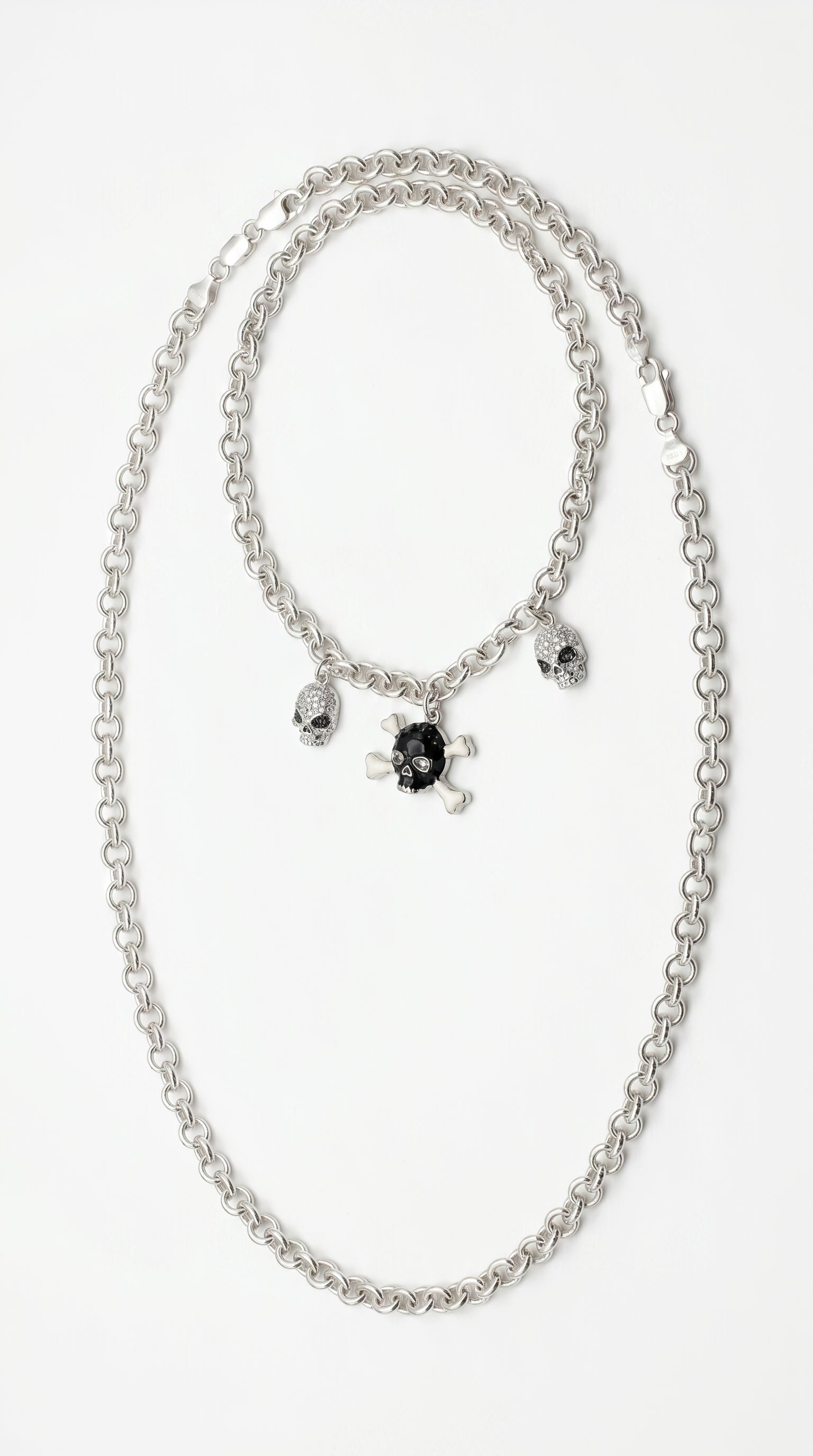 The Rebel Spirit Skull Charm Necklace
