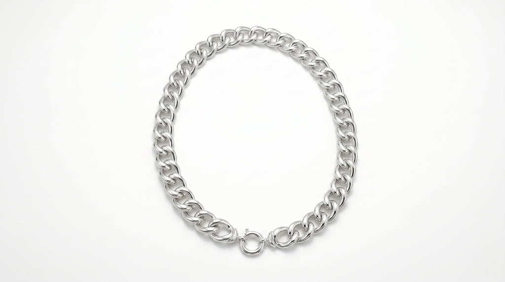 The Industrial Luxe Textured Chain Necklace