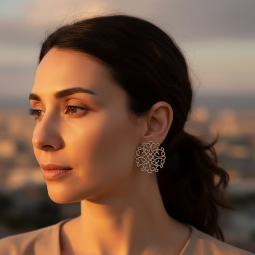 Enchanted Arabesque statement earring