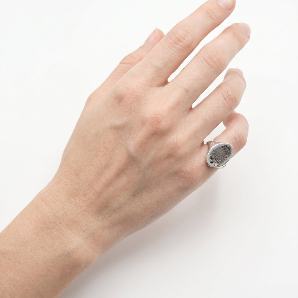 The FingerPrint Signet Pinky Ring