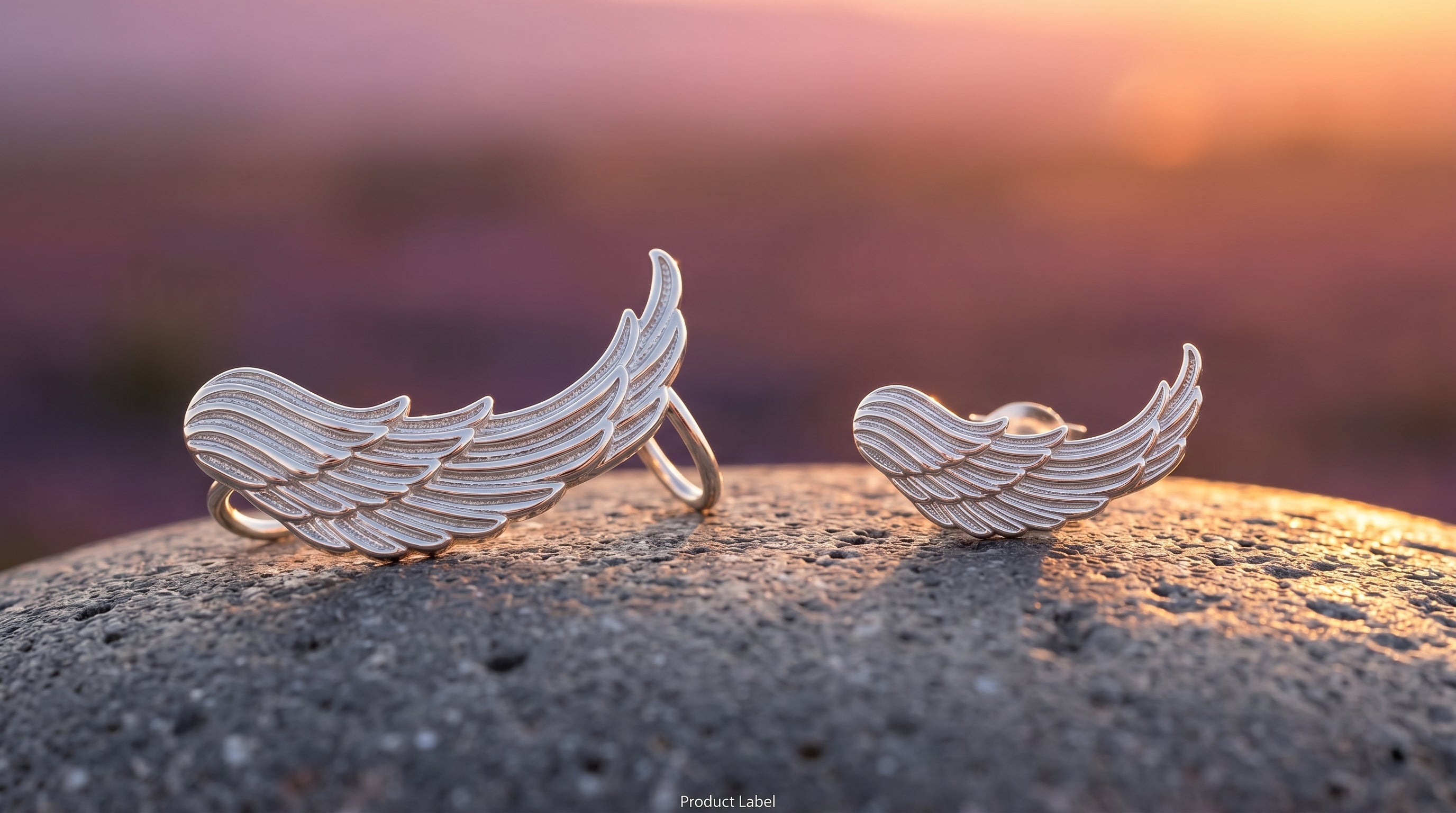 Curved Wing Statement Ear Crawlers