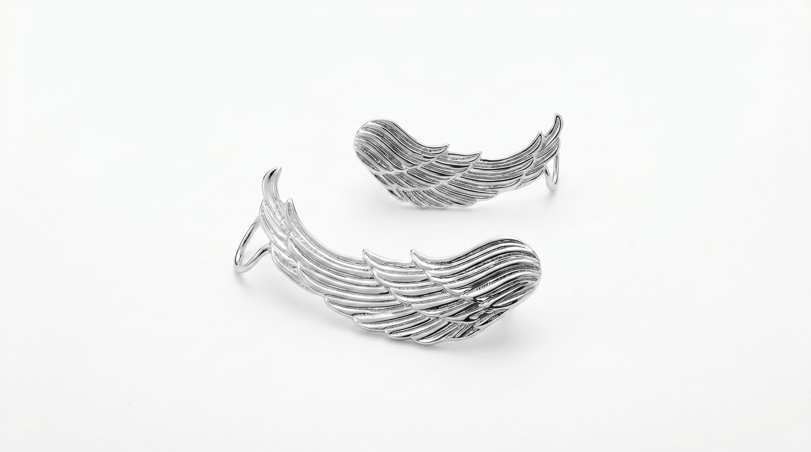 Curved Wing Statement Ear Crawlers