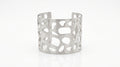 The Matte Silver Geometric statement bangel