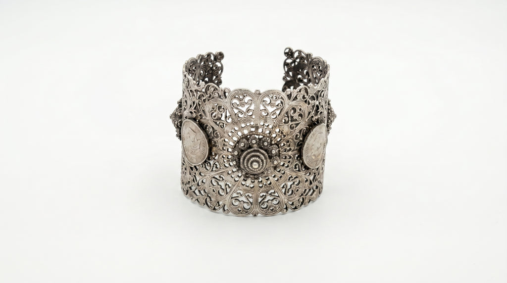 The Vintage-Style Filigree Cuff Bracelet