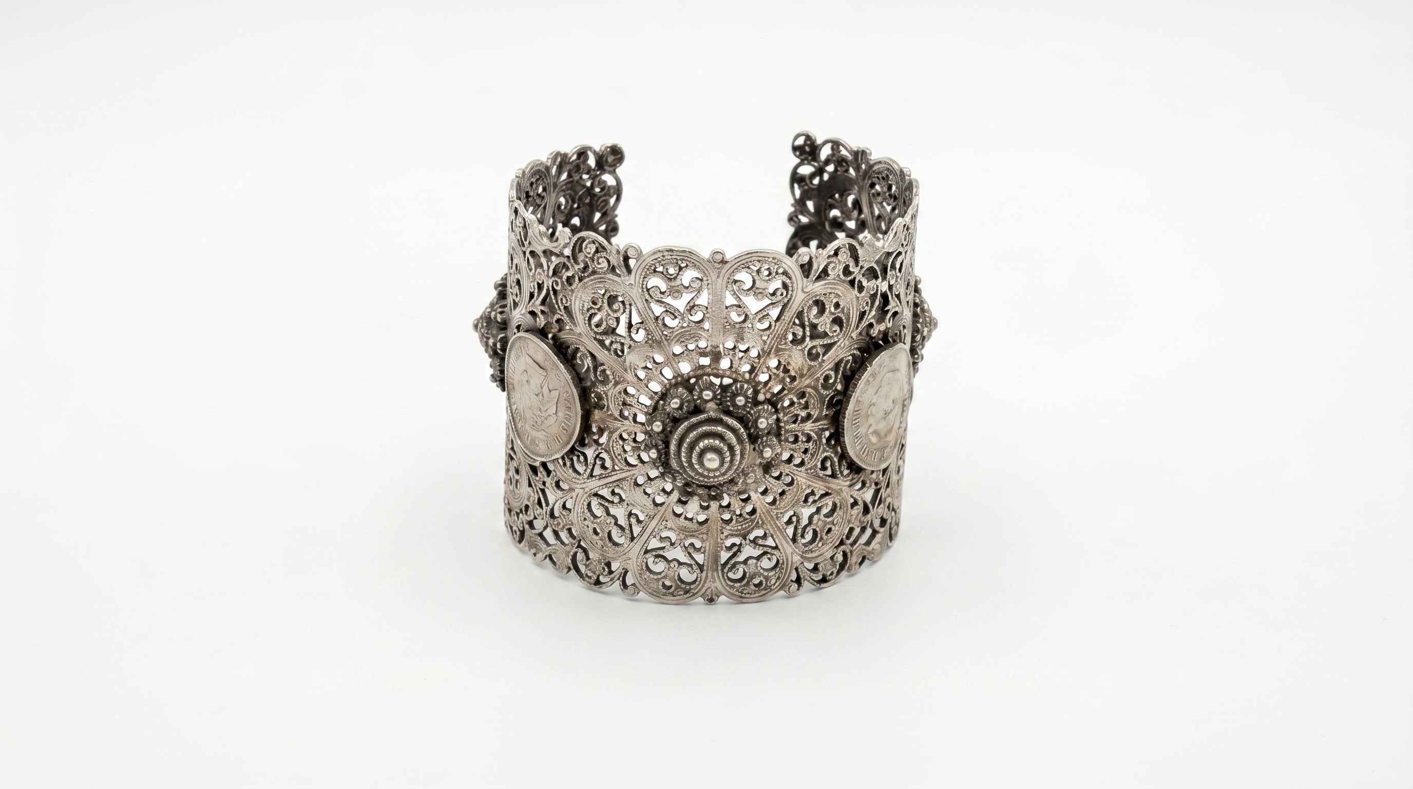 The Vintage-Style Filigree Cuff Bracelet