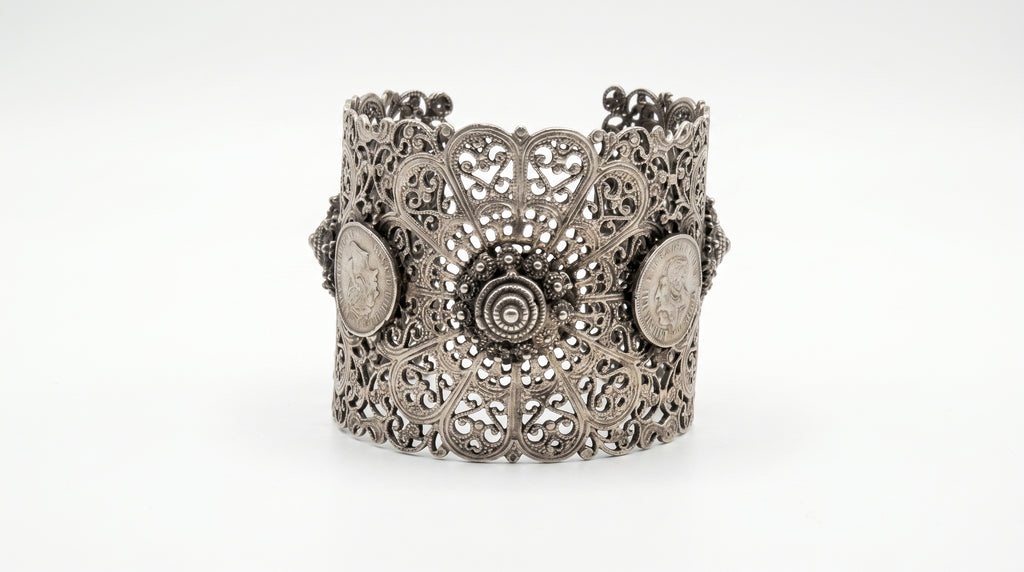 The Vintage-Style Filigree Cuff Bracelet
