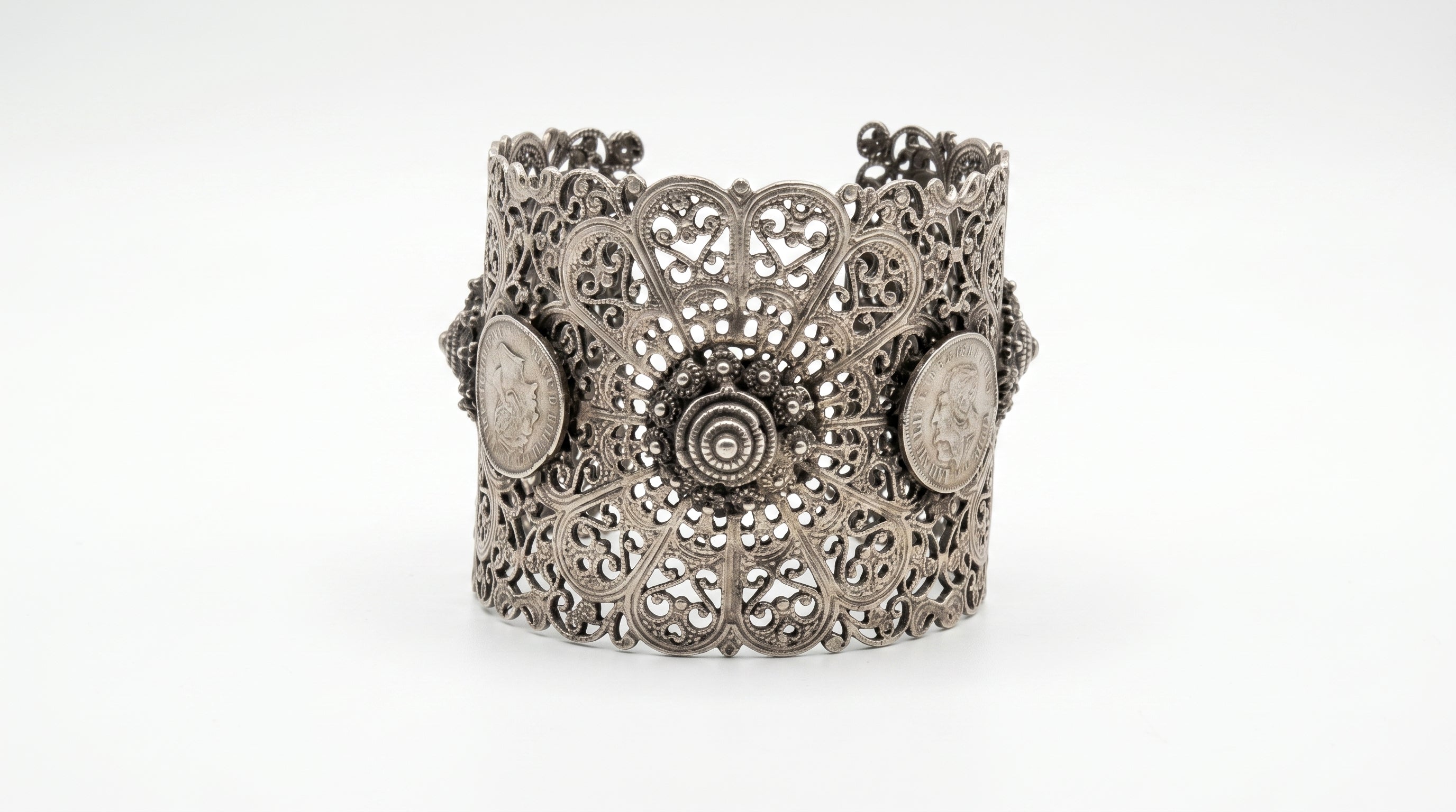 The Vintage-Style Filigree Cuff Bracelet