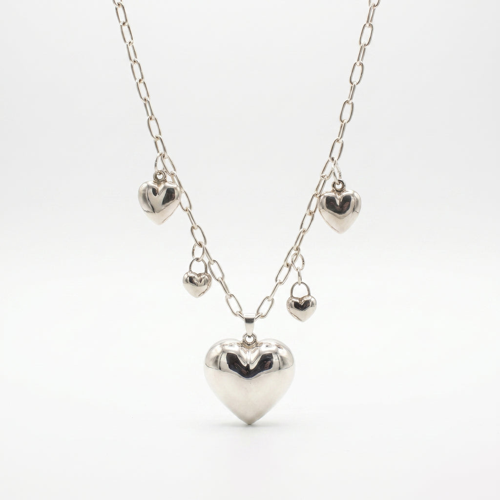 The "Full of Love" Puffed Heart Necklace