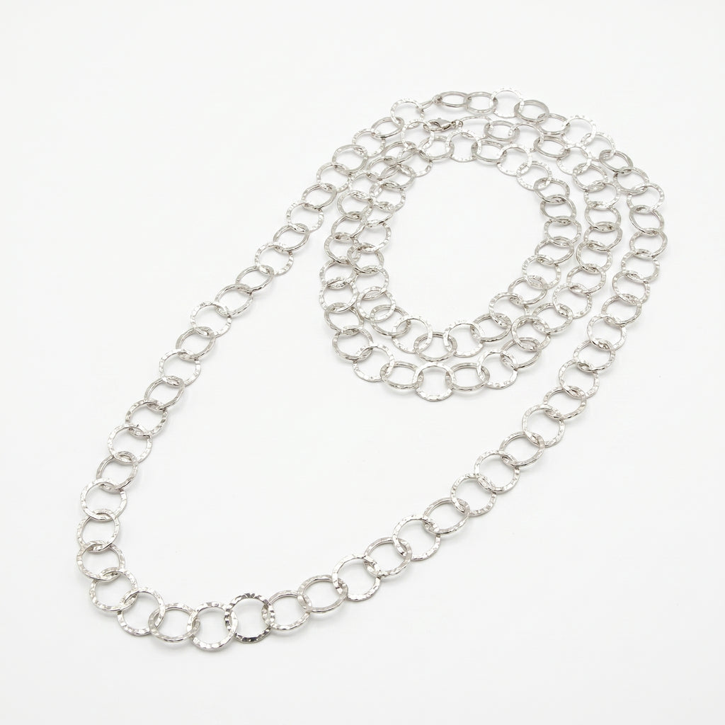 The Endless Hammered Loop Necklace
