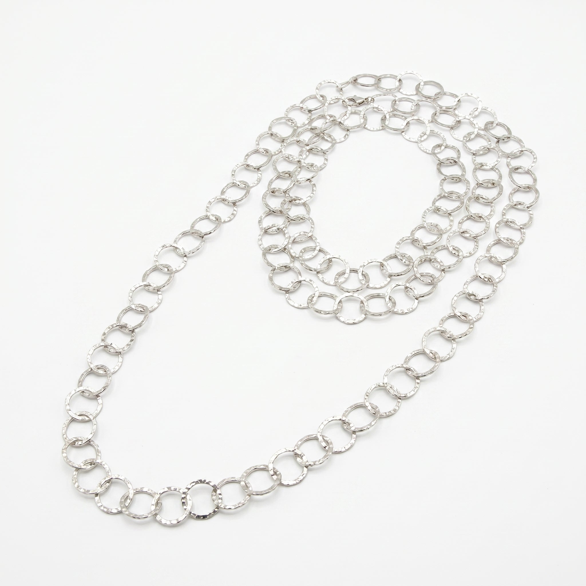 The Endless Hammered Loop Necklace