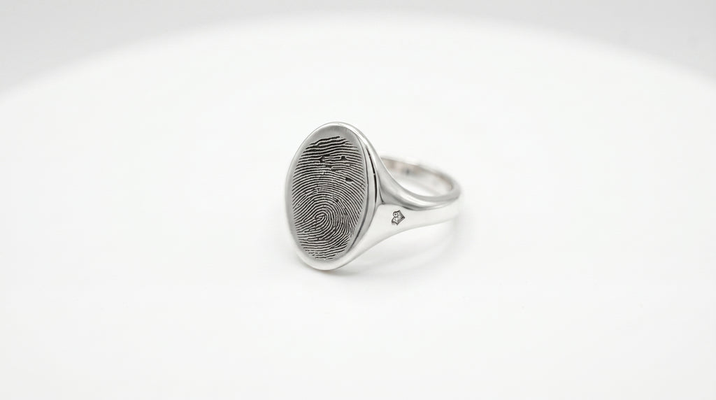 The FingerPrint Signet Pinky Ring