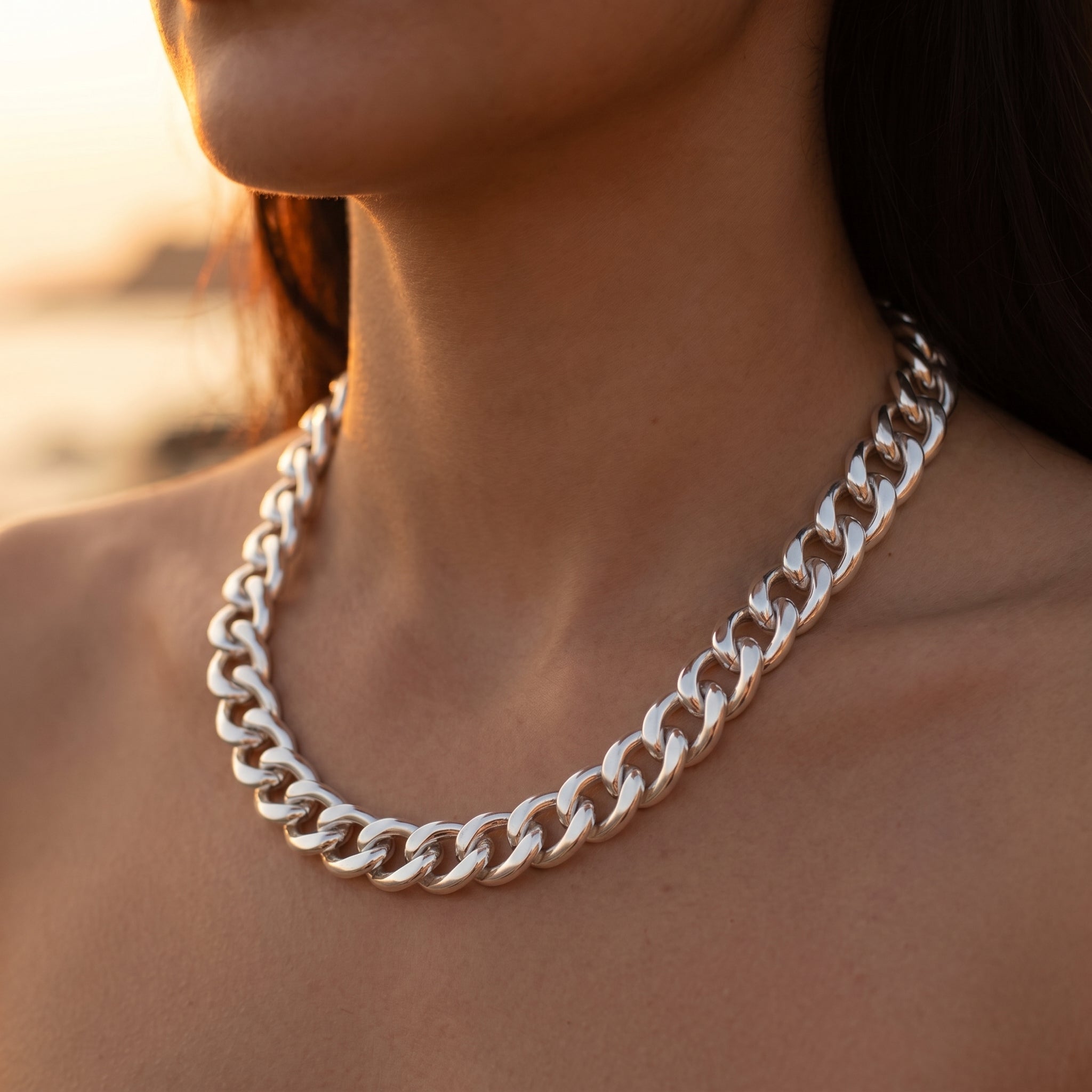 The Industrial Luxe Textured Chain Necklace