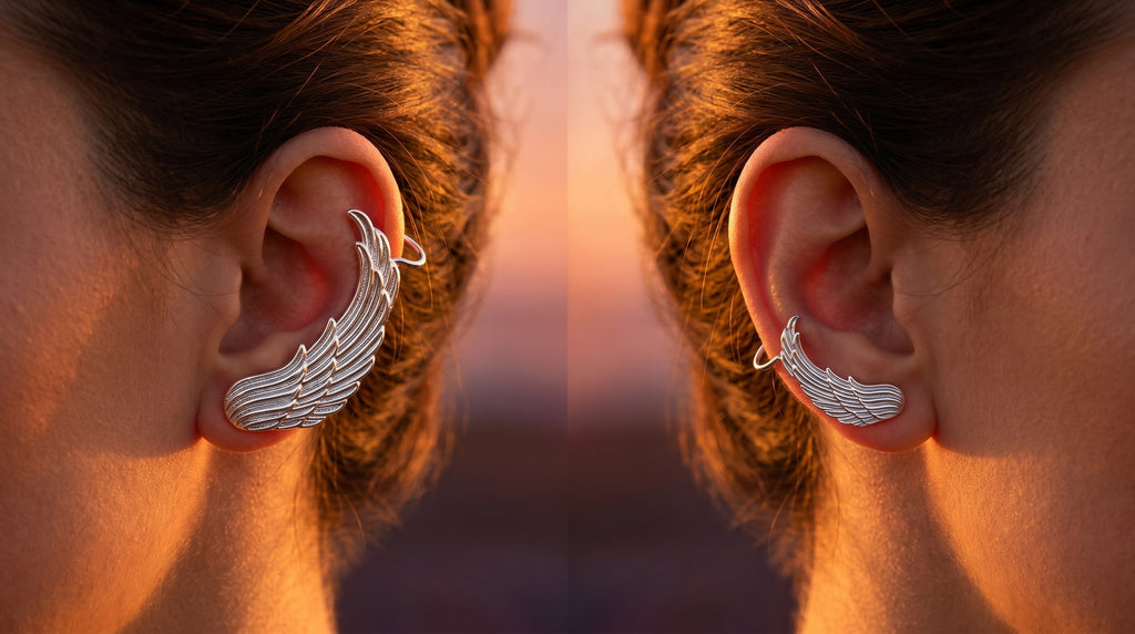 Curved Wing Statement Ear Crawlers