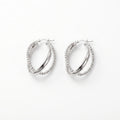 Beaded interlocked hoops