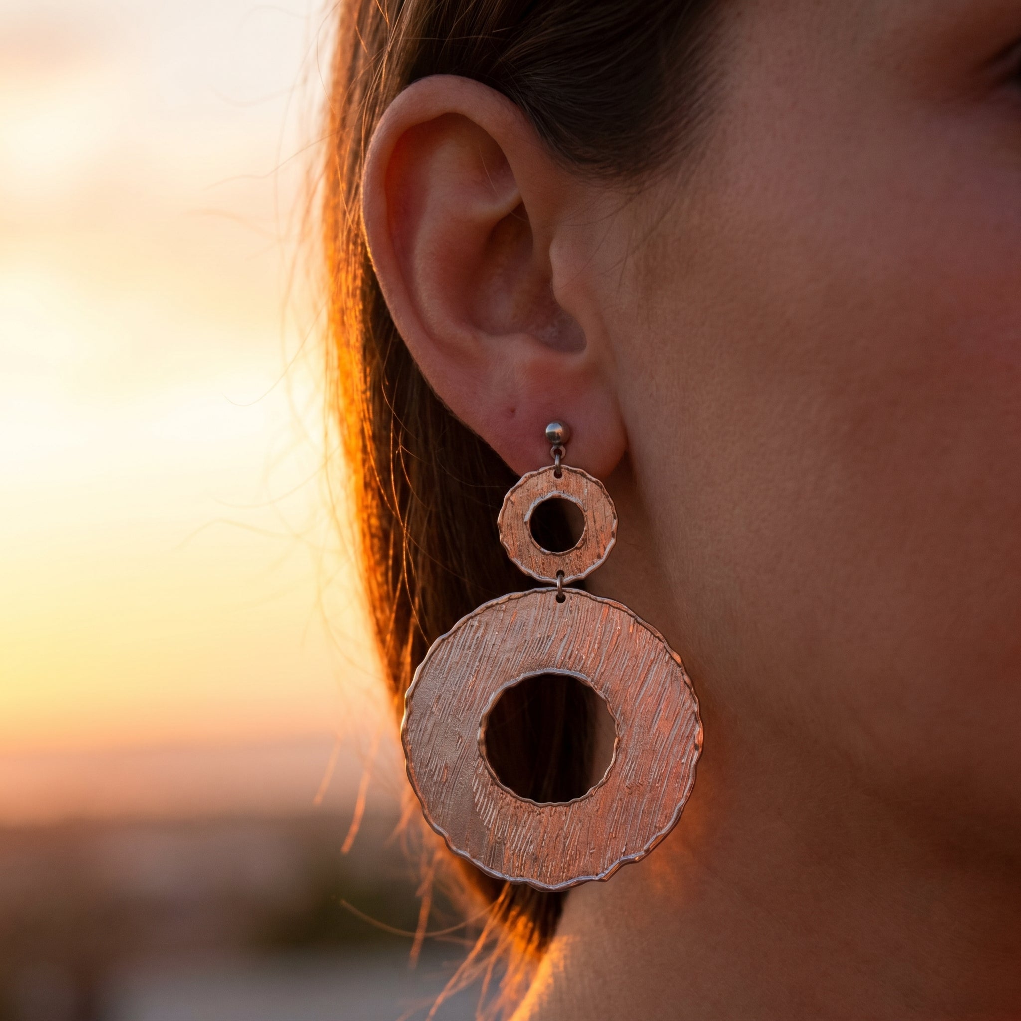 Circle Drop Earrings