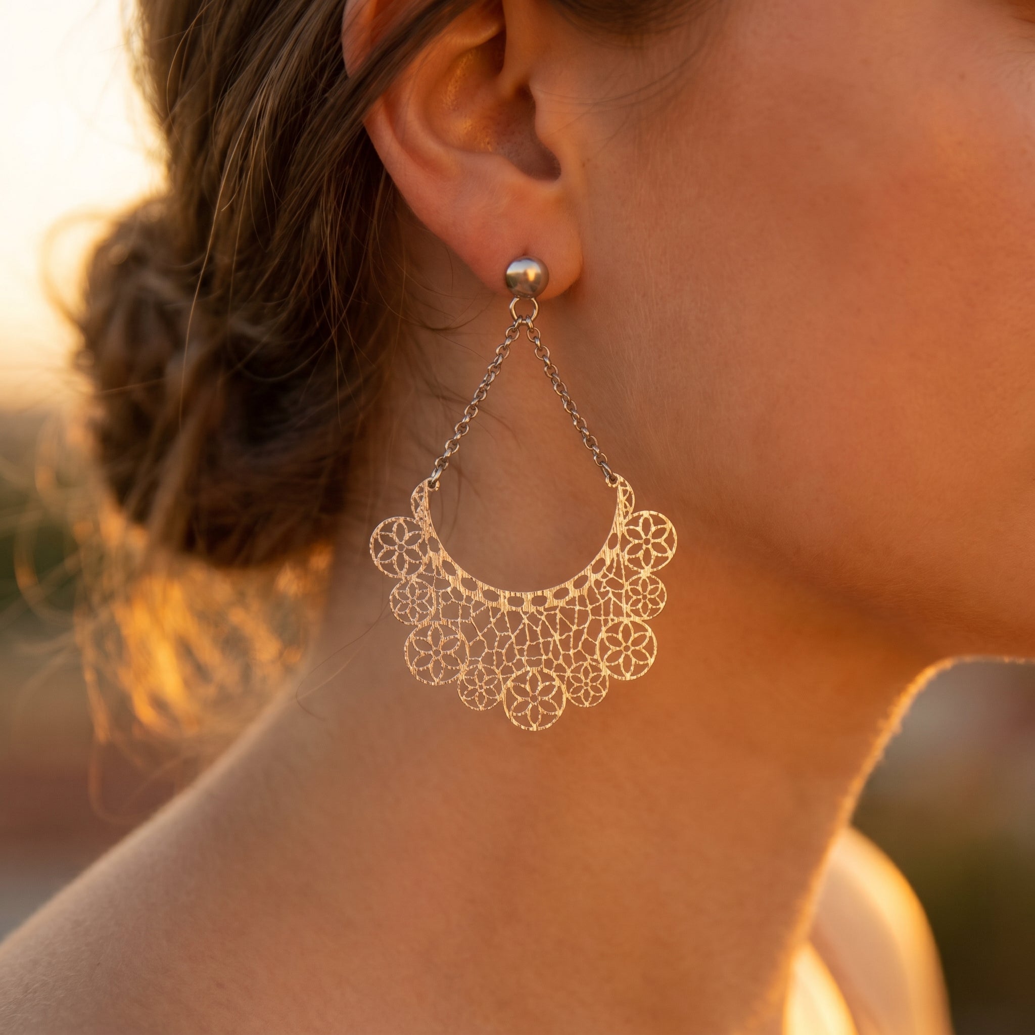 The Bohemian Meadow Fan Earrings