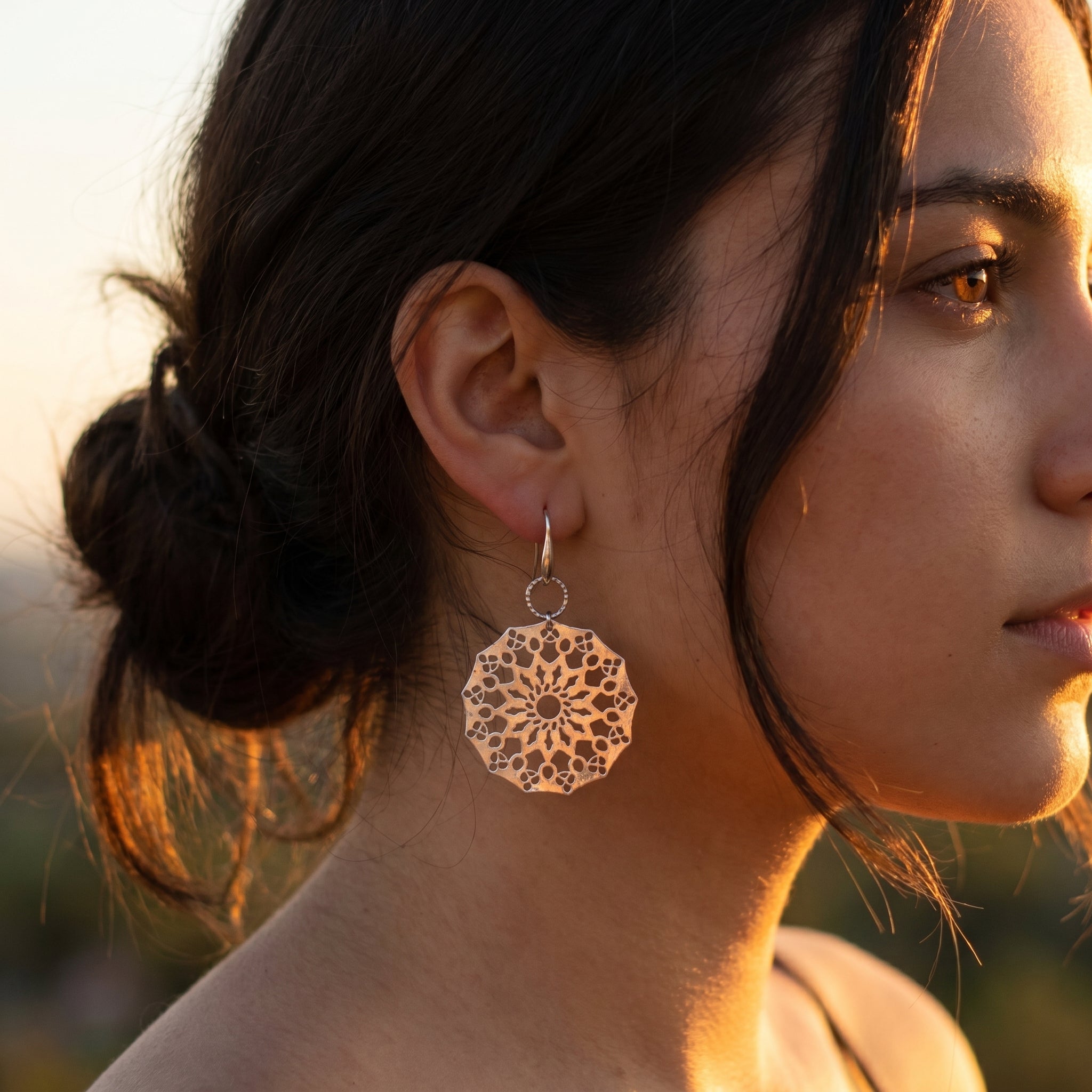 The Mandala Medallion Earrings